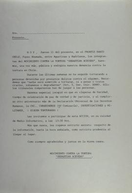 Convocatoria a prensa para acción