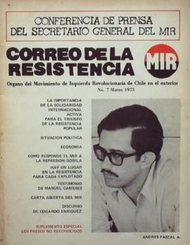 Correo de la Resistencia N° 7, marzo 1975